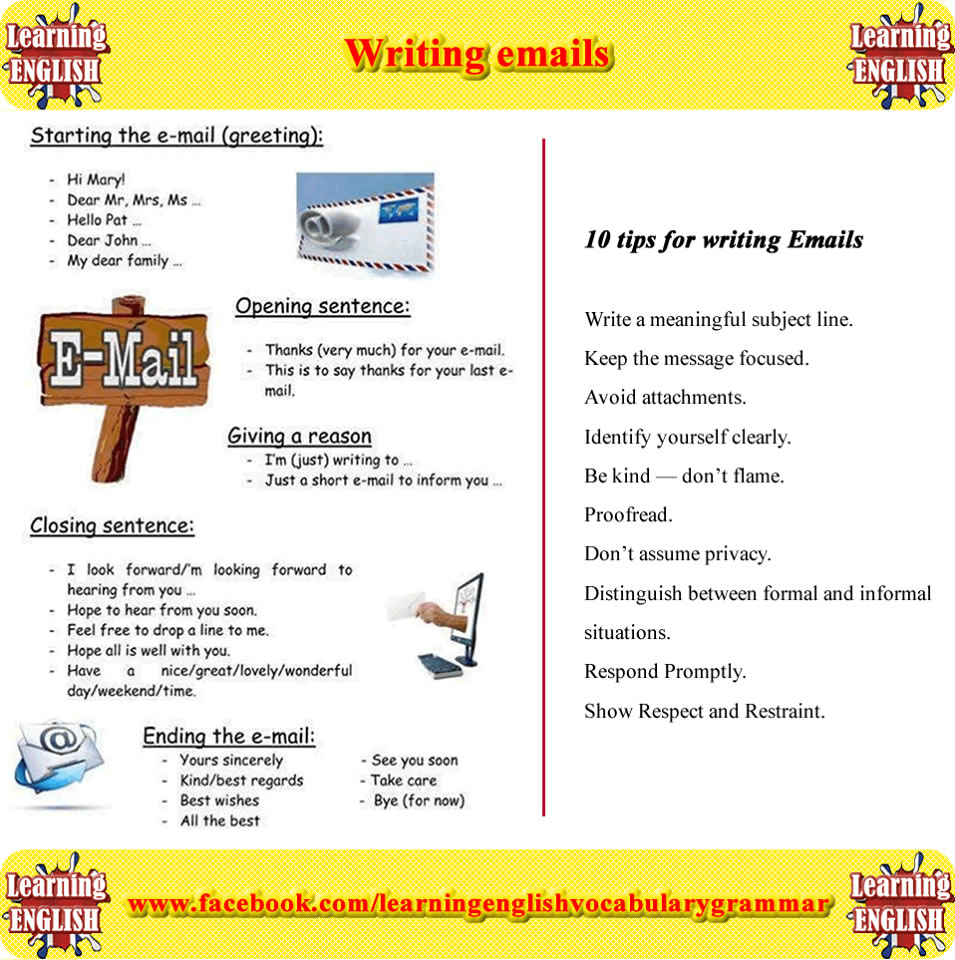 Writing Emails in English - English Learn Site
