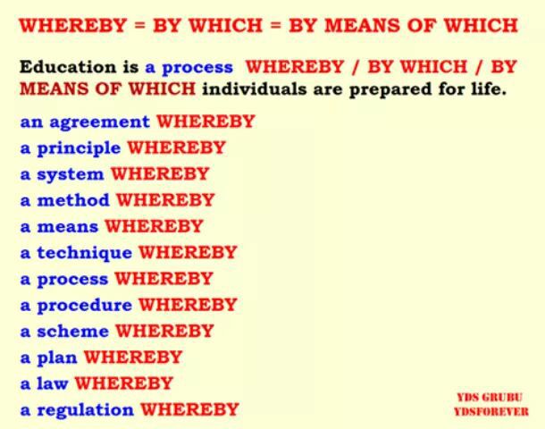 Using WHEREBY in English - English Learn Site