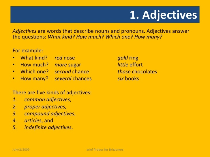 What Is Dynamic Adjective? – 12 Types of Adjectives | TCKKON