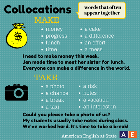 Collocations – Make and Take (With Examples)
