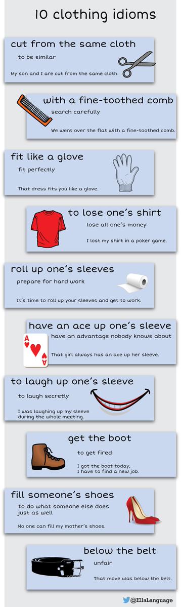 10 clothing idioms