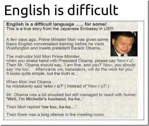 english is difficult