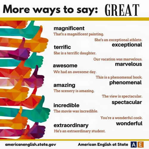 more ways to say great-1