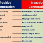positive and negative connotation