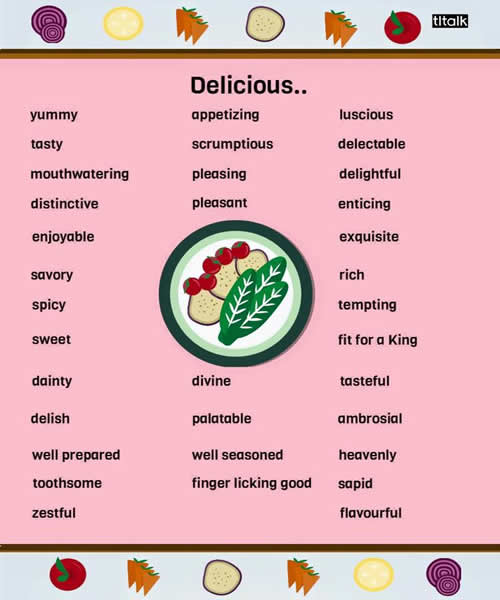 other ways to say delicious
