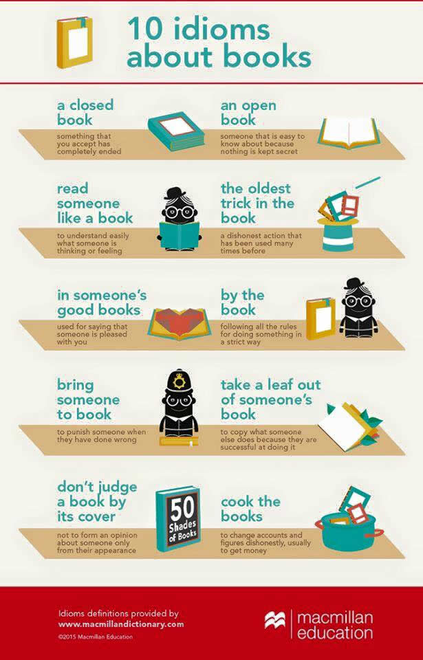 10 idioms about books