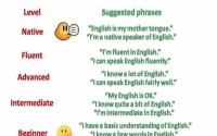 Describe your english ability