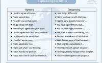 expressing opinions agreeing and disagreeing