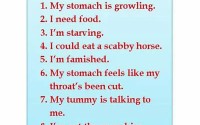 Different ways to say I'm hungry