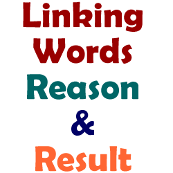 linking words-result-reason