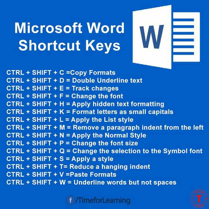 Microsoft Word Shortcut Keys-12