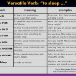 Versatile Verb - To Sleep
