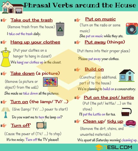 Phrasal Verbs Around the House